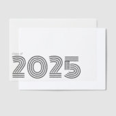 Retroklasse van 2025 vellum uitnodigingen (Offset)
