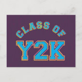 Retroklasse Y2K Briefkaart (Voorkant)