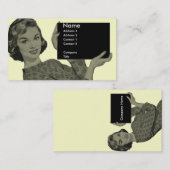 Retroklembord Visitekaartje (Voorkant / Achterkant)