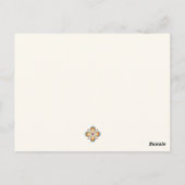 Retrokleuren Geometrie Briefkaart (Achterkant)