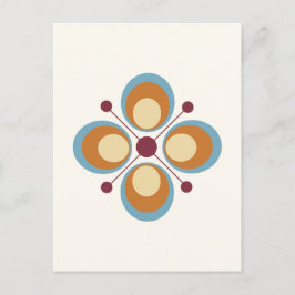 Retrokleuren Geometrie Briefkaart