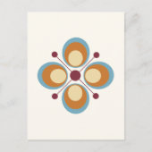 Retrokleuren Geometrie Briefkaart (Voorkant)