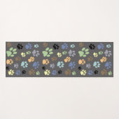 Retrokleuren Verspreide dog- of kattenverf Yogamat (Voorkant (horizontaal))