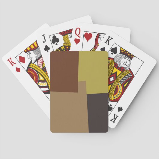 Retrokleurenpatroon #6 speelkaarten (Achterkant)