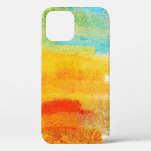  retrokleurig   Abstract schilderen Case-Mate iPhone Case
