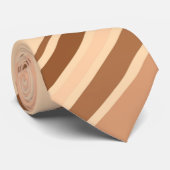  retrokleurige diagonale strepen stropdas (Opgerold)
