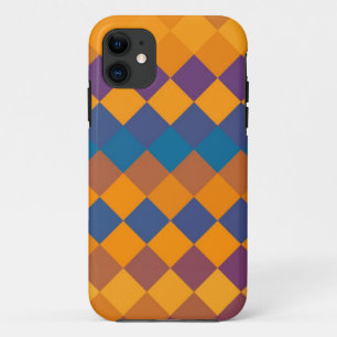 Retrokleurige diamant naadloos grafisch Case-Mate iPhone case