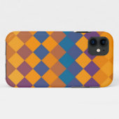 Retrokleurige diamant naadloos grafisch Case-Mate iPhone case (Achterkant (horizontaal))