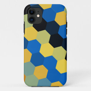 Retrokleurige hexagons naadloos grafisch 2 Case-Mate iPhone case