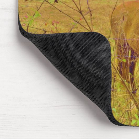 Retrokleurige paarden muismat (Hoek)