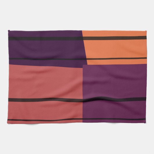  retrokleurrijke strips Art Patroon #2 Theedoek (Horizontaal)