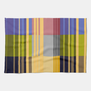 retrokleurrijke strips Art Patroon #4 Theedoek