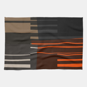  retrokleurrijke strips Art Patroon nr. 7 Theedoek