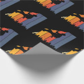 Retroklimmers van rottenstaarten cadeaupapier (Hoek)