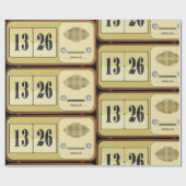 Retroklokradio Cadeaupapier (Vlak)