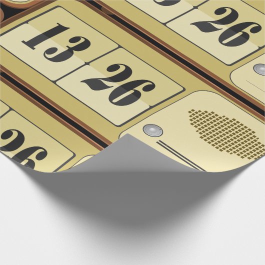 Retroklokradio Cadeaupapier (Hoek)