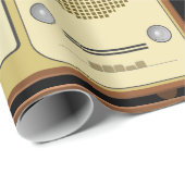 Retroklokradio Cadeaupapier (Rol Hoek)