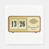 Retroklokradio Servet (Voorkant)