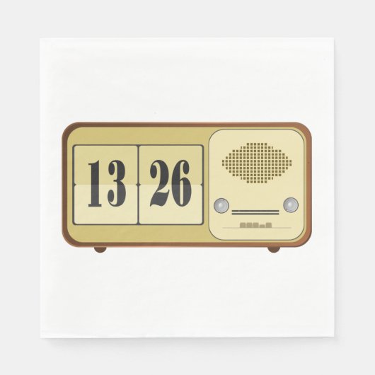 Retroklokradio Servet (Voorkant)