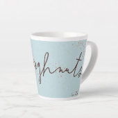 Retrokoffie en Sinaasappel Geglazuurde Doughnut Mo Latte Mok (Rechterhoek)