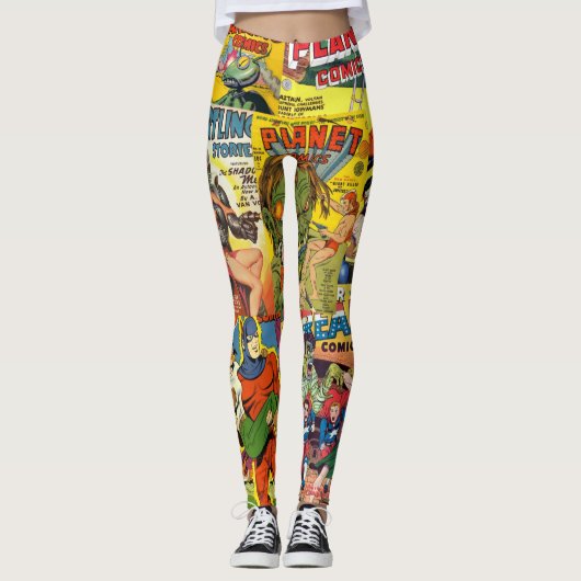 Retrokomijnafdekking Leggings (Voorkant)