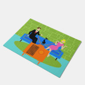 Retrokoppeling met kat-deurmat deurmat (Schuin)