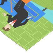 Retrokoppeling met kat-tafelloper korte tafelloper (Hoek)