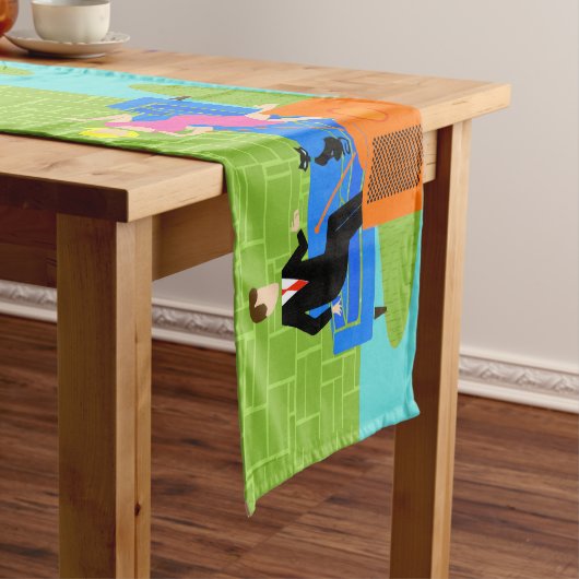 Retrokoppeling met kat-tafelloper korte tafelloper (Voorbeeld)