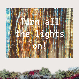 Retrokosmische lichten poster