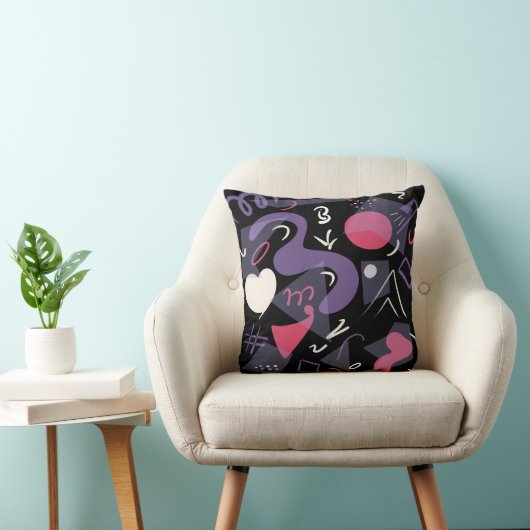 Retrokussen heldere kleuren kussen (Stoel)