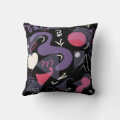 Retrokussen heldere kleuren kussen (Achterkant)