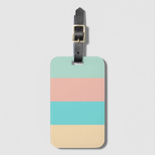 Retrokuststropen Bagagelabel (Voorkant (verticaal))