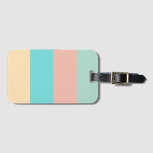 Retrokuststropen Bagagelabel (Voorkant (horizontaal))