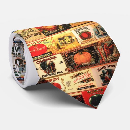 Retrolabels Stropdas (Opgerold)