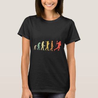 Retrolacrosse-evolutiegraad voor lacrosserieën t-shirt