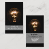 Retrolichtlamp verlicht het donker visitekaartje (Voorkant / Achterkant)