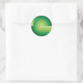 retrolove9 ronde sticker (Tas)