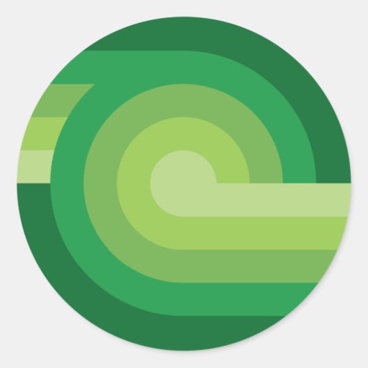 retrolove9 ronde sticker (Voorkant)