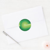 retrolove9 ronde sticker (Envelop)