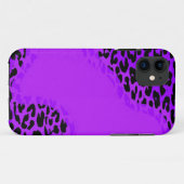 Retroluipaard en modern paars ontwerp Case-Mate iPhone case (Achterkant (horizontaal))