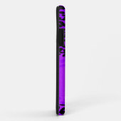 Retroluipaard en modern paars ontwerp Case-Mate iPhone case (Achterkant/rechts)