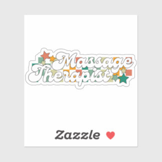 Retromassage therapeut sticker