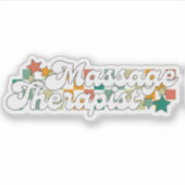 Retromassage therapeut sticker (Voorkant)