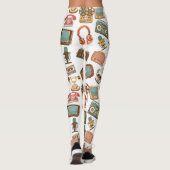Retromediapatroon leggings (Achterkant)