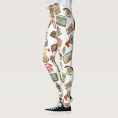 Retromediapatroon leggings (Links)