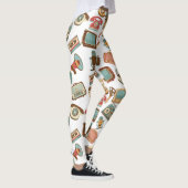 Retromediapatroon leggings (Rechts)