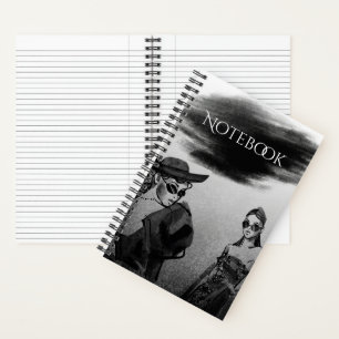 Retromeisje Notitieboek