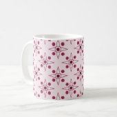 Retrometrische Mok, Fuchsia Koffiemok (Voorkant links)