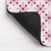 Retrometrische mousepad, Fuchsia Muismat (Hoek)