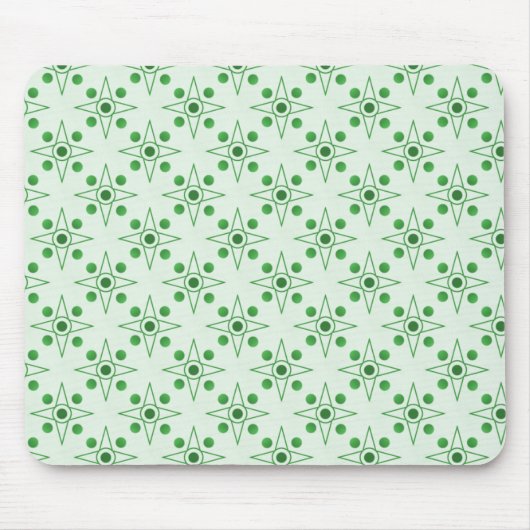 Retrometrische Mousepad, Kelly Green Muismat (Voorkant)
